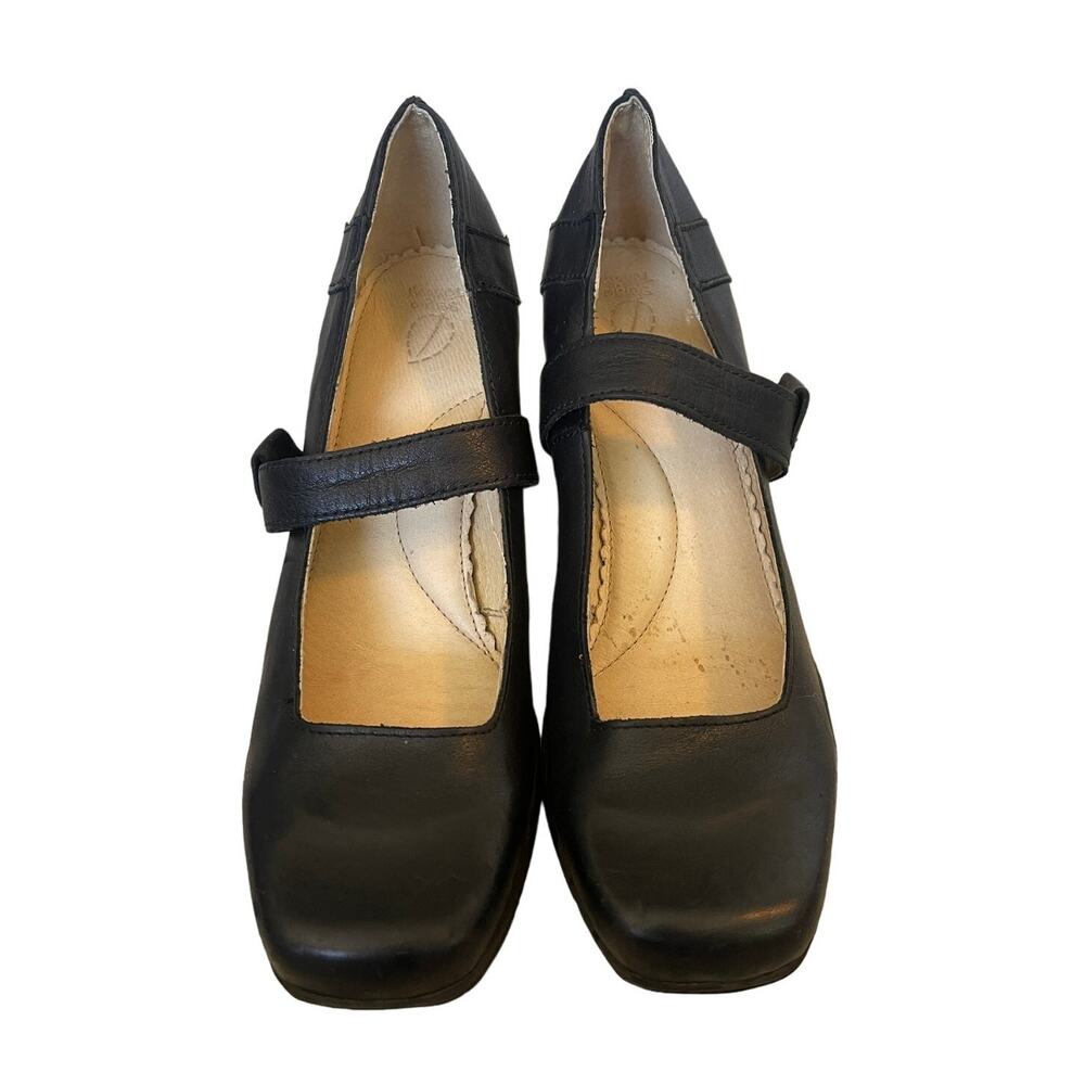 Sergio Tomani 9 Luxury Leather Mary Janes Slip On Straps Shoes Black EU39 - Picture 2 of 7